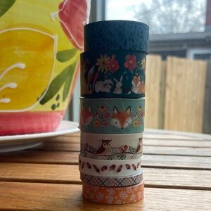 Recollections Washi Tape Set - Green, Orange, Cream